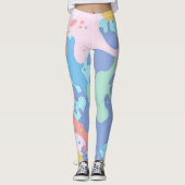 Leggings Un motif désordonné de taches de peinture (Devant)