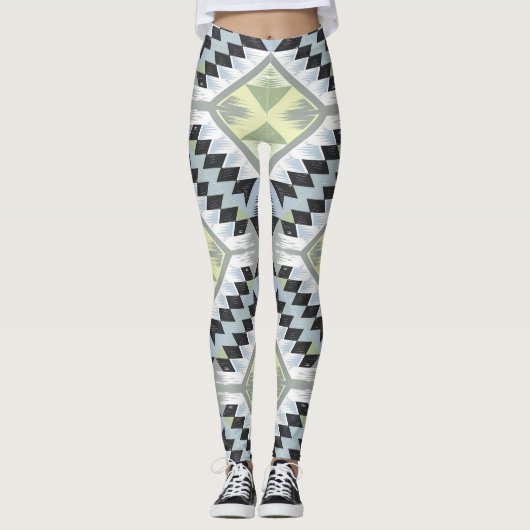 Leggings un motif géométrique (Devant)