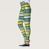 Leggings Un Motif tribal brillant (Gauche)
