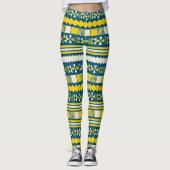 Leggings Un Motif tribal brillant (Devant)