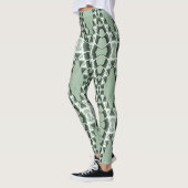 Leggings Un motif vert vintage "Ratti_Creative_Arts" (Gauche)