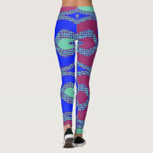 Leggings Un multicolore unique "Ratti_Creative_Arts" (Dos)