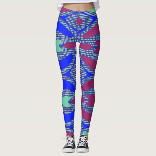 Leggings Un multicolore unique "Ratti_Creative_Arts" (Devant)