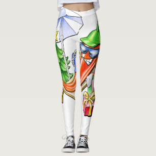 Leggings Un Noël au chili sur la plage
