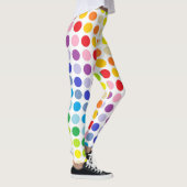 Leggings Un plus large pois d'arc-en-ciel de spectre (Droite)