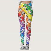 Leggings Un résumé coloré (Devant)