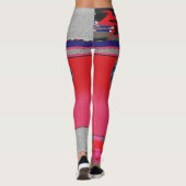 Leggings un tableau d'une femme en robe rose (Dos)