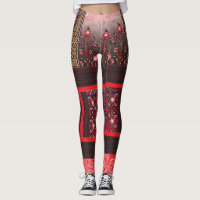 un tableau rouge et noir au coeur rouge