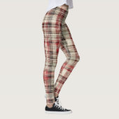 Leggings Un Tartan de Noël Floral Design Series #2 (Droite)