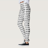 Leggings UN TYPE ! Shiznit Gag Cadeau (Gauche)