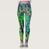 Leggings Un vaisseau spatial psychédélique........ (Devant)