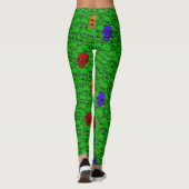 Leggings Undead Zombie Heads collage (Dos)