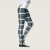 Leggings une à damiers noire et blanche avec un b blanc (Droite)