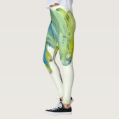 Leggings Une conception abstraite géométrique multistique m (Gauche)
