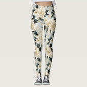 Leggings Une conception de série florale de mariage 7 (Devant)
