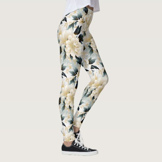 Leggings Une conception de série florale de mariage 7 (Droite)