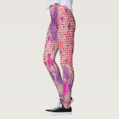 Leggings une conception d'un arrière - plan pourpre avec de (Gauche)
