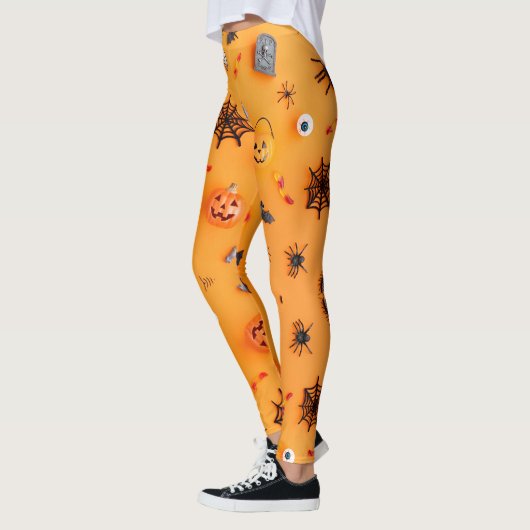 Leggings Une conception mystique horrifiée / Halloween (Gauche)