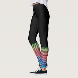 Leggings Une couleur et chaussettes à hauteur de genou de