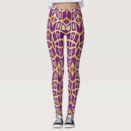 Leggings Une couleur multiple unique "Ratti_Creative_Arts" (Devant)