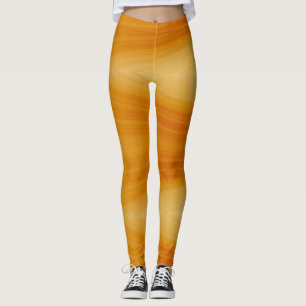 Leggings Une couleur orange vif "Ratti_Creative_Arts" Leggi