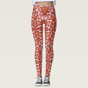 Leggings Une couleur rouge unique "Ratti_Creative_Arts"