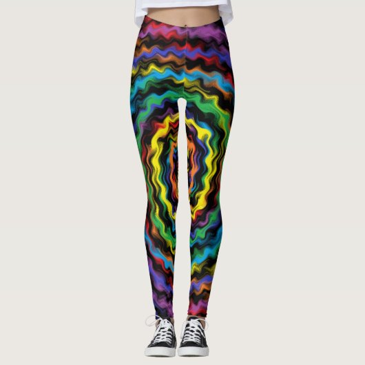 Leggings Une Détonation Colorée (Devant)