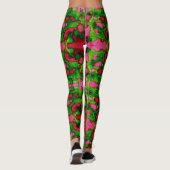 Leggings Une étude en rose et vert (Dos)