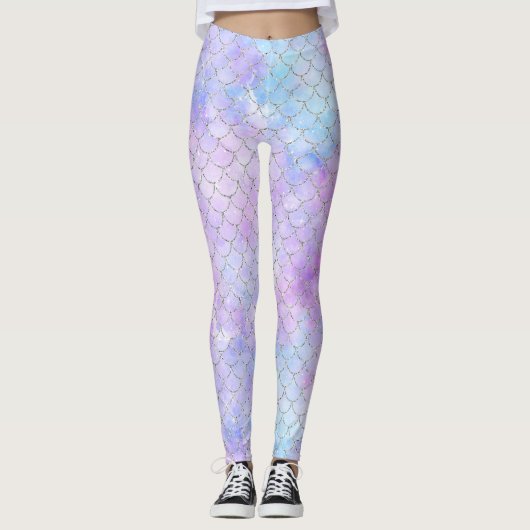 Leggings Une galaxie de sirène Série Conception 1  (Devant)