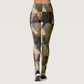 Leggings Une jambe abstraite moderne (Dos)