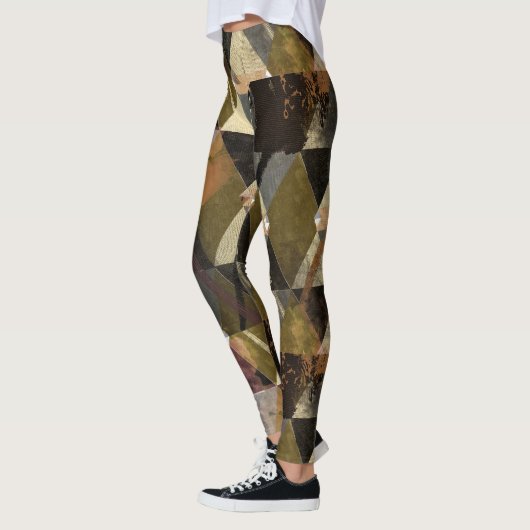 Leggings Une jambe abstraite moderne (Gauche)