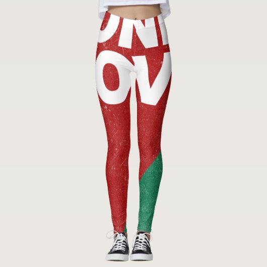 Leggings Une jambe d'amour (Devant)