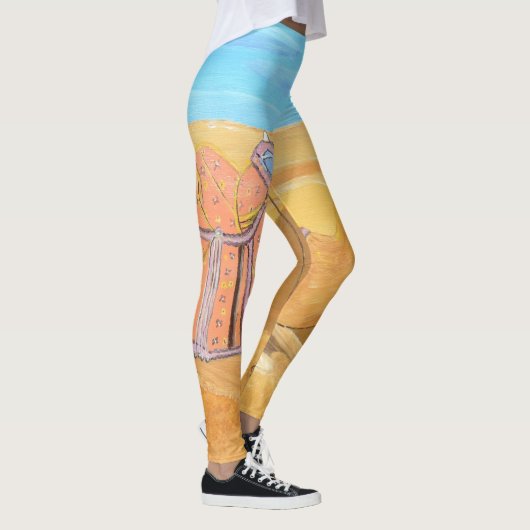 Leggings Une jambe de chameau (Droite)