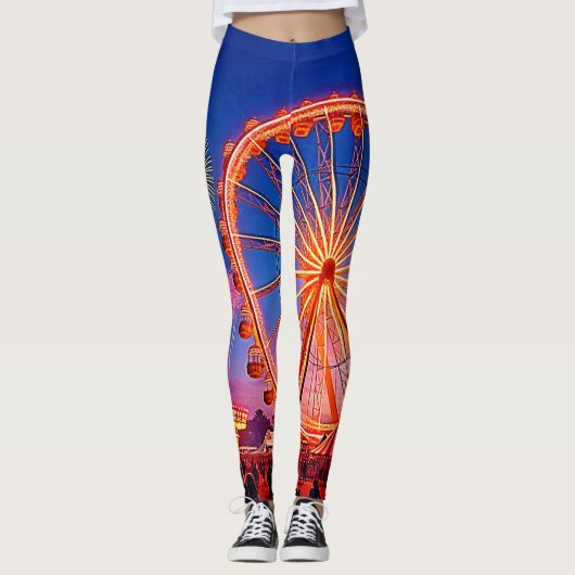 Leggings Une nuit de lumières festives (Devant)