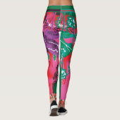 Leggings une peinture d'une grenouille dans un champ d'herb (Dos)