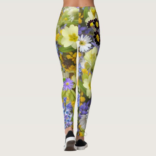 Leggings Une rafale de légendes de fleurs (Dos)