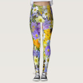 Leggings Une rafale de légendes de fleurs (Devant)