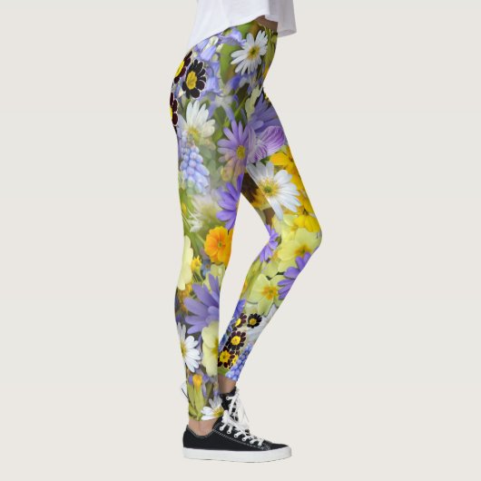 Leggings Une rafale de légendes de fleurs (Droite)