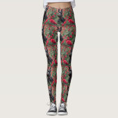 Leggings "Une rose rouge pour le Terrier écossais noir" (Devant)