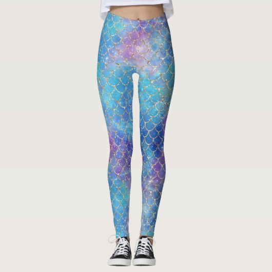 Leggings Une série de galaxies de sirènes 9 (Devant)