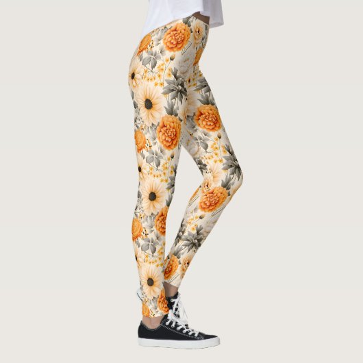 Leggings Une série florale d'automne 1 (Droite)