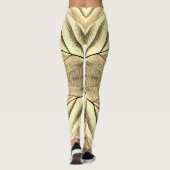 Leggings Une texture unique en bois "Ratti_Creative_Arts" (Dos)