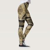 Leggings Une texture unique en bois "Ratti_Creative_Arts" (Droite)
