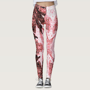 Leggings Une touche de rouge