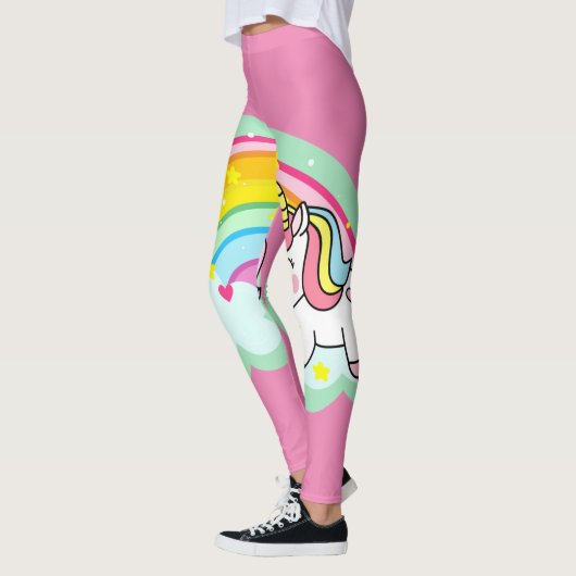 Leggings Unicorne arc-en-ciel (Gauche)