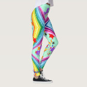 Leggings unicorne arc-en-ciel Personnalisez les pa (Droite)