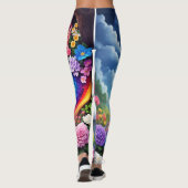 Leggings Unicorne arc-en-ciel une (Dos)