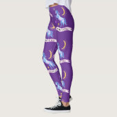 Leggings Unicorne d'aquarelle bleue (Gauche)
