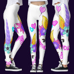 Leggings Unicorne, Fille d'anniversaire, fête d'anniversair<br><div class="desc">Unicorne,  Fille d'anniversaire,  fête d'anniversaire.</div>