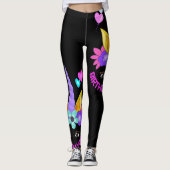 Leggings Unicorne, Fille d'anniversaire, fête d'anniversair (Devant)